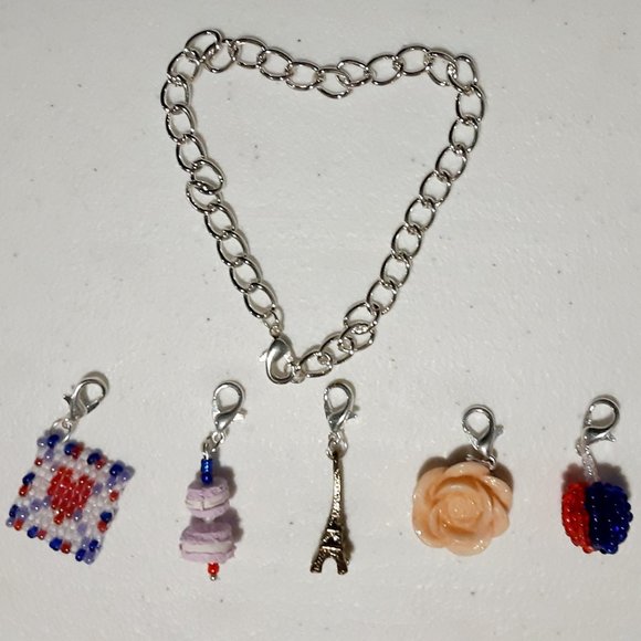 OOo La La! 🇨🇵 Frenchy Good Luck Charm Bracelet 💕 Hand crafted, Bon voyage! - Picture 4 of 4